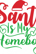 santa is my homeboy, hat, christmas free svg file