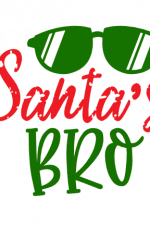 Santa's Bro, Funny Christmas Free Svg File
