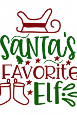 Santa's Favorite Elf, Funny Christmas Free Svg File