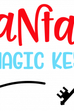 Santa's Magic Key, Christmas Free Svg File