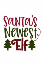 Santa's Newest Elf, Funny Christmas Free Svg File