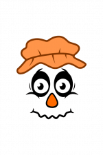 scare crow face, farm, halloween free svg file