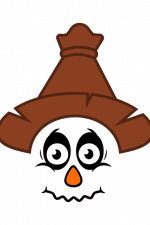scarecrow face, halloween, farm free svg file