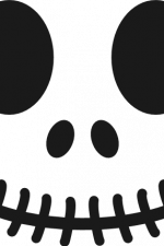 scary face silhouette, halloween free svg file