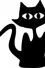 scary halloween cat free svg file