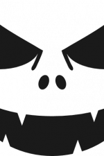 scary halloween pumpkin face free svg file