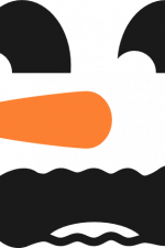 scary snowman face, winter free svg file