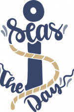 seas the day, anchor, sailing, ship free svg file