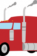 semi truck clipart free svg file