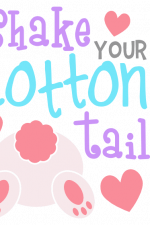 Shake Your Cotton Tail, Bunny Butt, Funny Easter Free Svg File