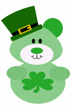 Shamrock Bear With Hat, Irish, St Patricks Day Free Svg File