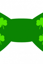shamrock bow, st patrick's day, decorative free svg file