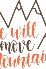 she will move mountains, inspirational free svg file