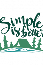 simple is better, camping free svg file