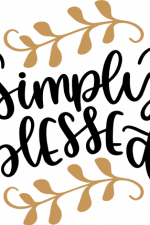 simply blessed, religious free svg file
