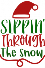 Sippin Through The Snow, Christmas Free Svg File