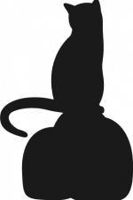 sitting cat silhouette, animal, pet free svg file