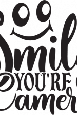 smile you're on camera, funny free svg file
