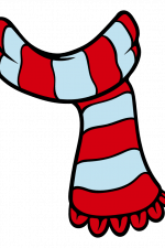 Snow Man Scarf, Christmas Free Svg File