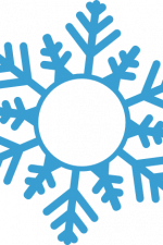 Snowflake Monogram Frame, Winter Free Svg File
