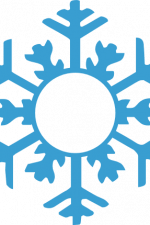 Snowflake Monogram Frame, Winter Free Svg File