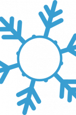 Snowflake Monogram Frame, Winter Free Svg File