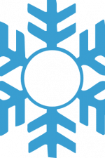 Snowflake Monogram Frame, Winter Free Svg File image