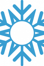 Snowflake Monogram Frame, Winter Free Svg File