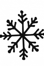 Snowflake silhouette Free Svg File