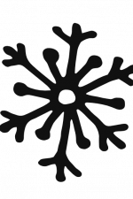 Snowflake silhouette, Winter Free Svg File,