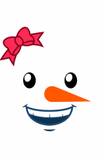 snowman face, christmas free svg file