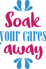 soak your cares away, bathroom free svg file