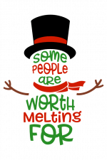 some people are worth melting for, winter free svg file