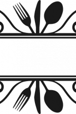 spoon, fork and knife split custom
text ornamental frame, kitchen free svg file