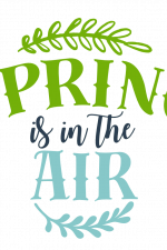Spring Is In The Air, Easter Free Svg File