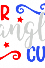 Star Spangled Cutie, 4th Of July Free Svg File