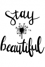 stay beautiful, positive free svg file
