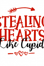 Stealing Hearts Like Cupid, Funny Valentine's Day Free Svg File