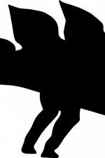 stegosaurus silhouette, dino free svg file clipart image