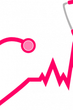 stethoscope heart wave, nursing free svg file