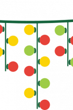 string of lights, christmas decoration free svg file