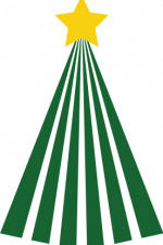 stripe christmas tree, decoration free svg file clipart