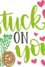 stuck on you, funny valentine's day free svg file