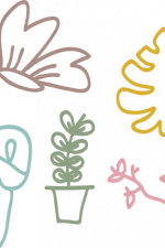 summer elements bundle, leaves, flowers free svg file