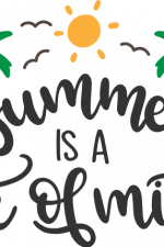 summer is a state of mind, beach, sunny, vacation free svg file