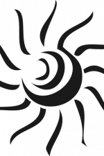 Sun Design Art Free SVG File