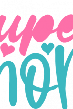 super mom, hearts, mother's day free svg file
