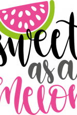 sweet as a melon, girly free svg file image