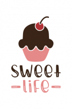 Sweet Life, Cupcake Free Svg File