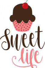 sweet life, cupcake, positive free svg file